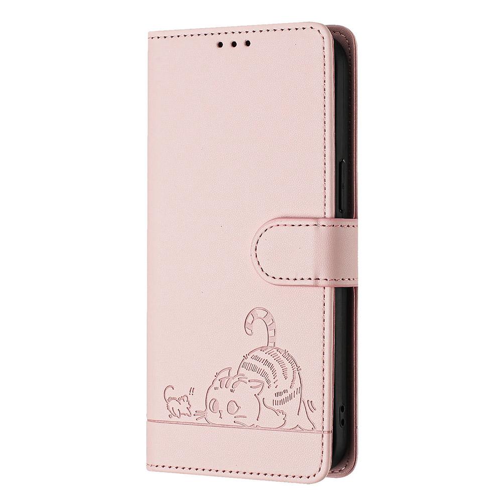For Huawei Pura 70 Pro/Pura 70 Pro+ Case with Strap RFID Blocking Leather Wallet Phone Cover Cat Mouse Pattern