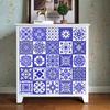Purple Flower Pattern Strip Tiles Floor Wall Sticker Kitchen Bathroom Furniture Renovation Home Decor Wallpaper Peel & Stick Art Mural