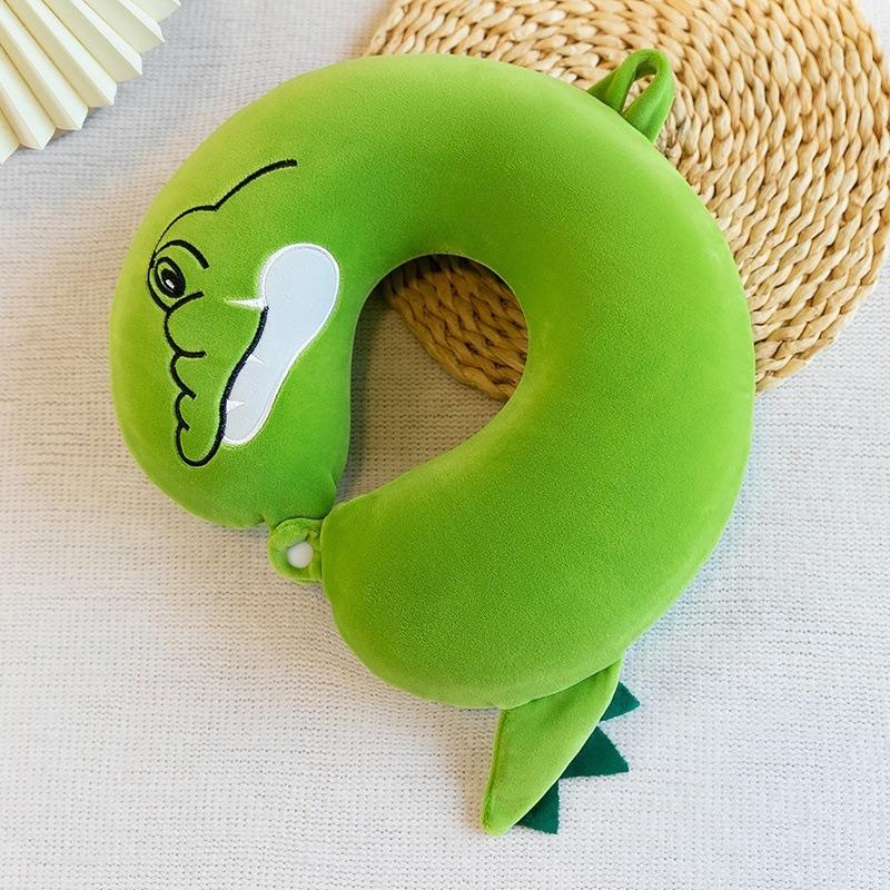 Cestovní polštář, polštář na krk, opěrka brady a krku, roztomilý kreslený cestovní polštář na krk pro chlapce a dívky, cestovní doplňky do letadla, auta, polohovací