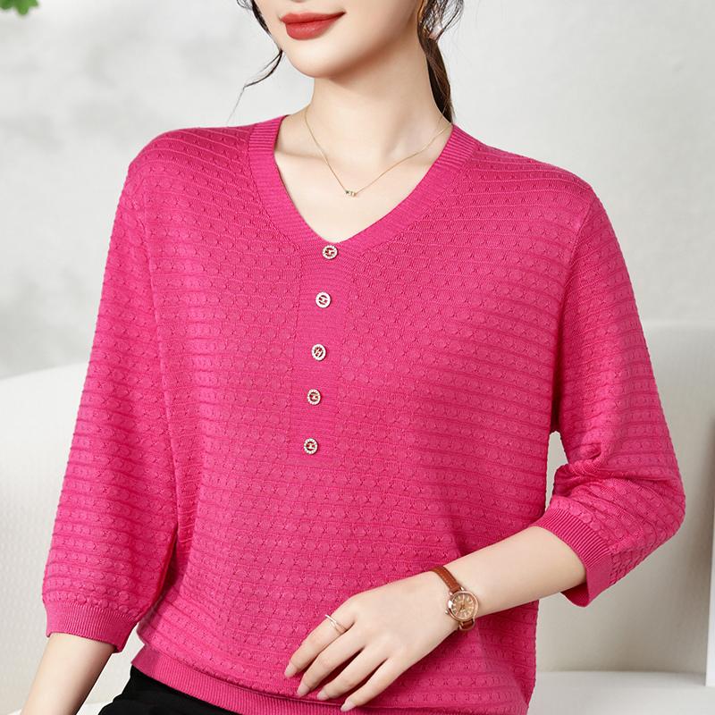 Qinghe Cashmere Women's 30% Cashmere Sweater - Soft & Warm Wool Blend Pullover