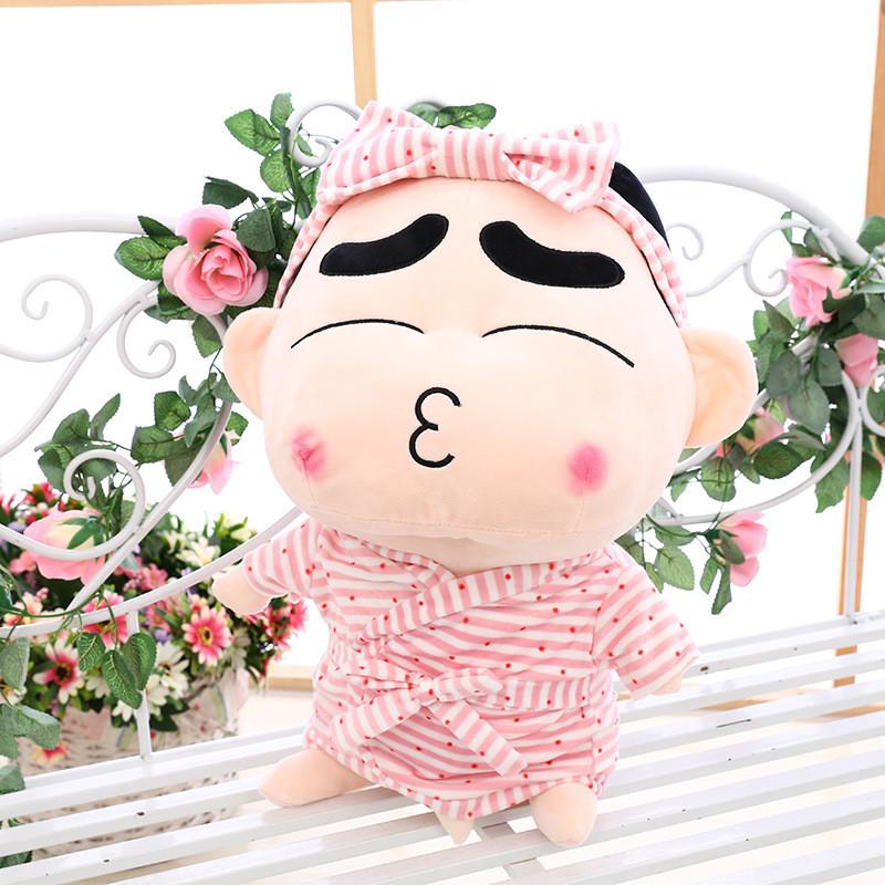 Shin Crayon Chan Plush Toy Bathrobe Multi Expression Stuffed Doll Gift Girl