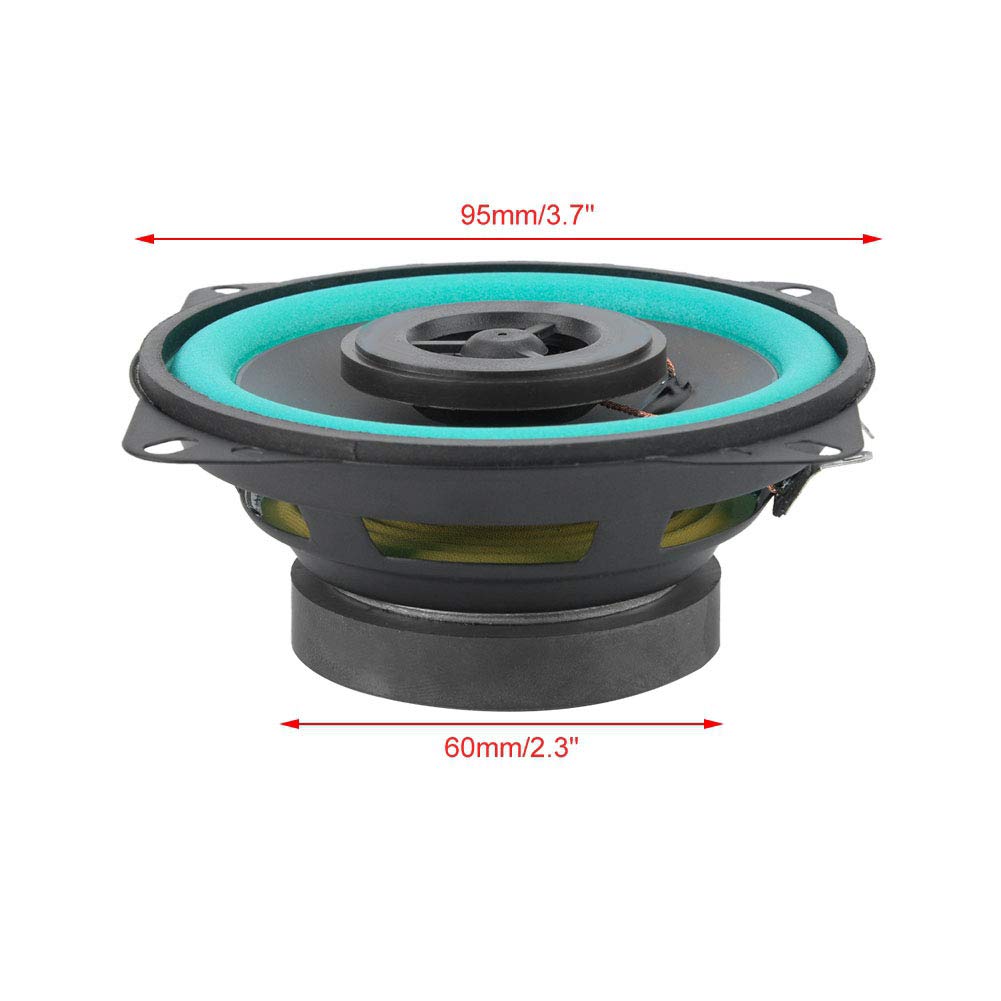 2pcs Car Audio Speakers 4 Inch 100W Car Audio Speakers Car Tweeter Car Speakers Vehicle Door Music Audio Speakers Black Green