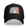 Custom Cool National USA Flag American Eagle Baseball Cap Unisex Women Adjustable Adult  Dad Hat Spring