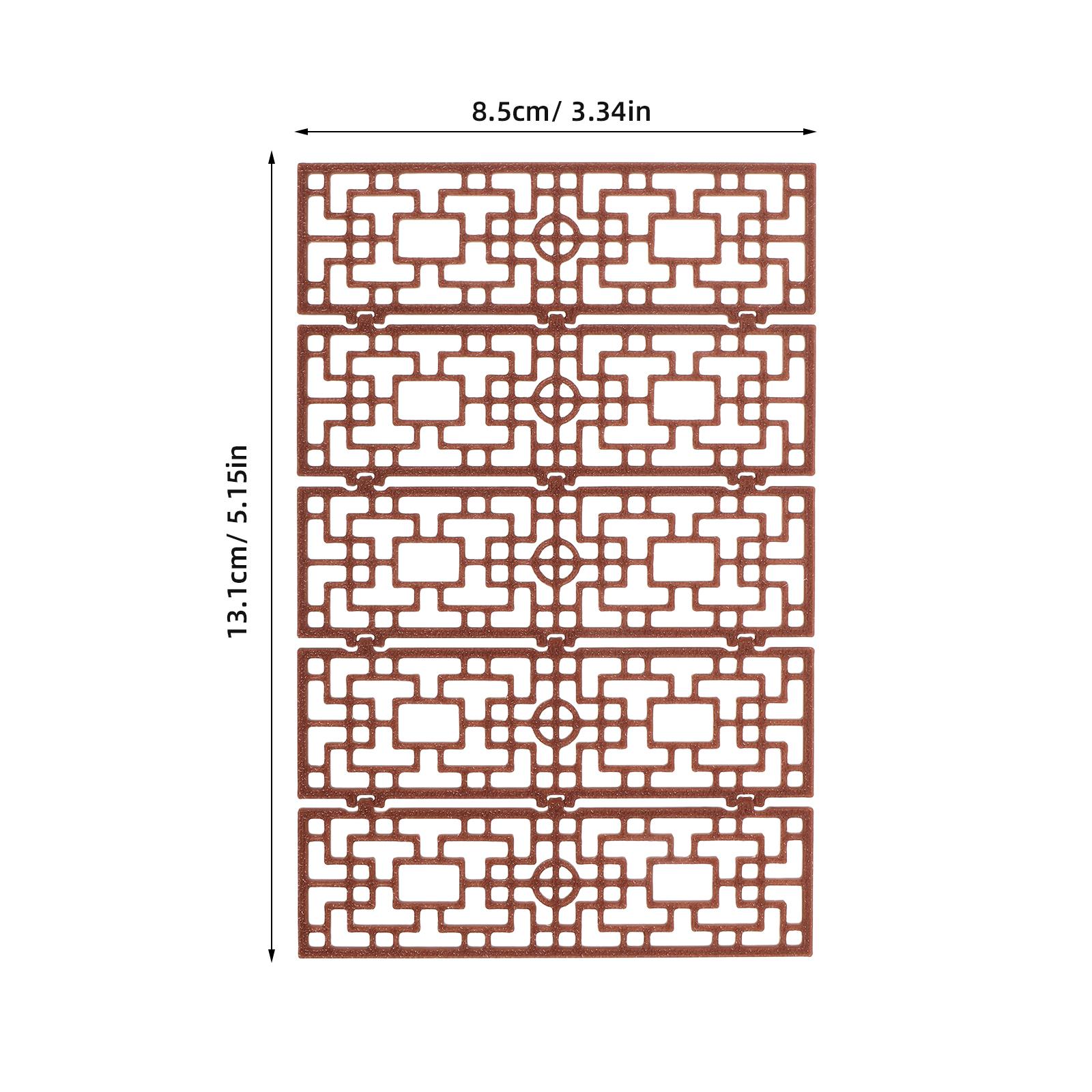 

Mini Chinese Folding Screen 120 Scale Vintage Desktop Decorative Room Divider Screen for Dollhouse Sand Table Miniature