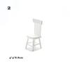 Miniature 1/12 Dollhouse Wooden Table Simulation Chair Table Furniture Toys Doll House Decoration