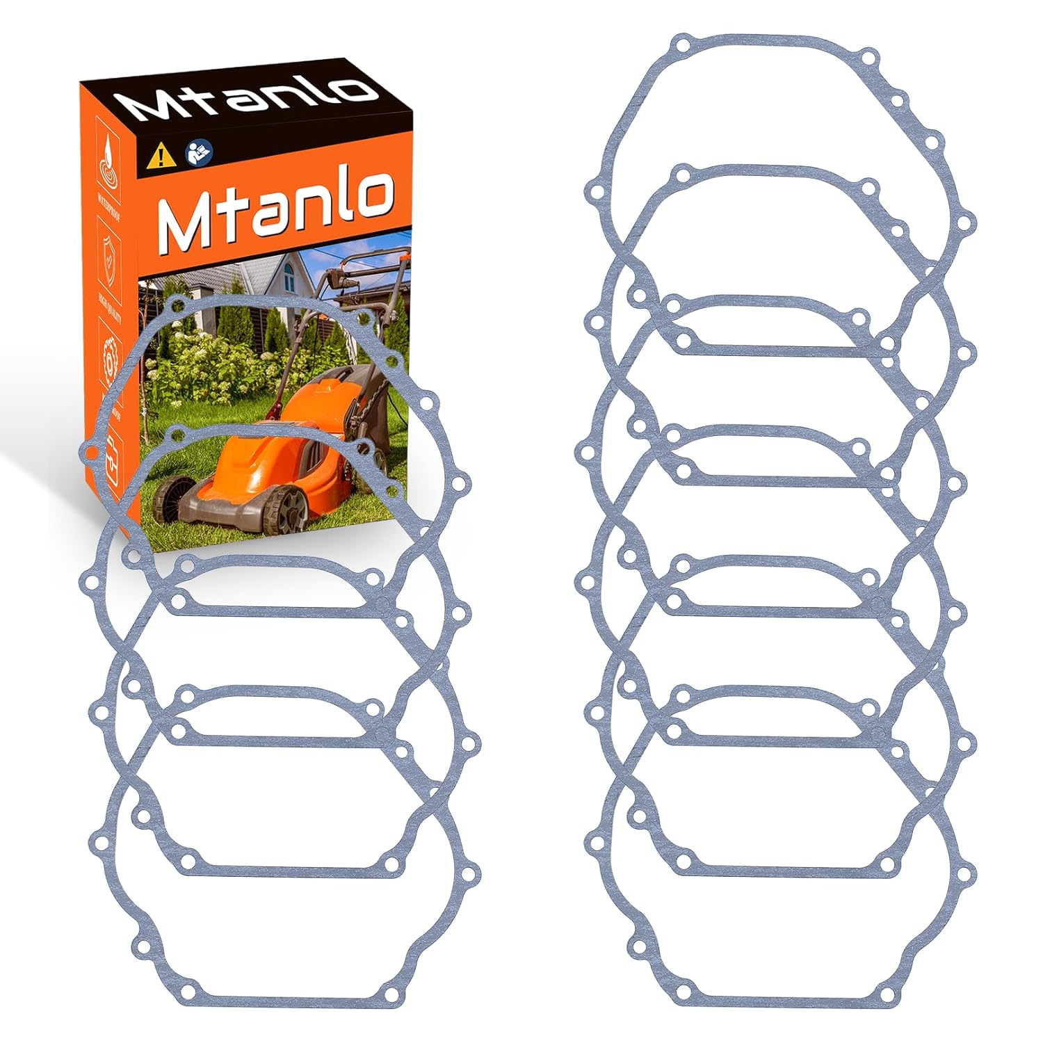 

10Pcs for Honda GX390 13HP GX340 11HP Crankcase Cover Sump Gasket 11381ZE3801, 10Pcs Crankcase Gasket.