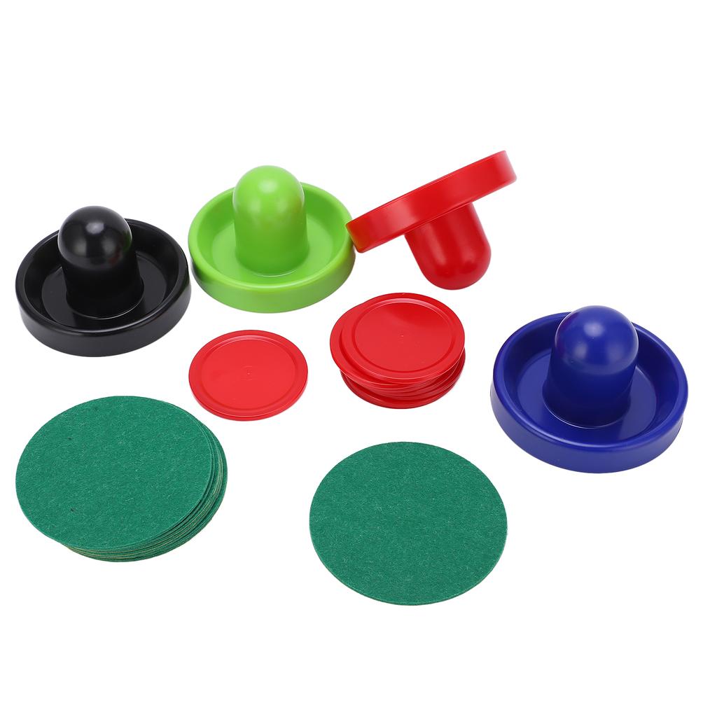 Multicolor Hockey Accessory Set Pushers Pucks Replacement Tables Game Pushers Pucks Kit