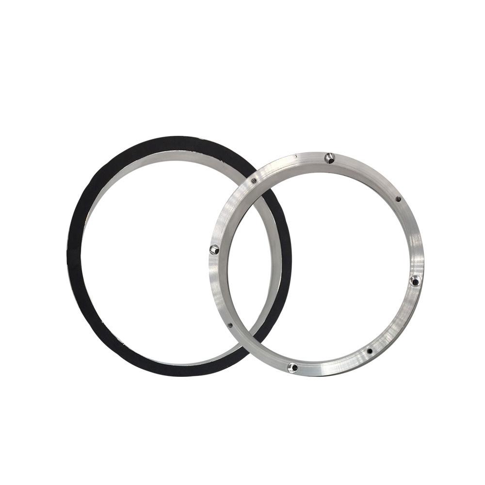 2pcs Aluminum Alloy 6.5inch Speaker Mount Speakers Pad Adapter Plates Bracket Ring Mat Car Refit 6.5''