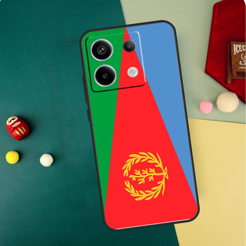 Eritrean Flag Case For Xiaomi Redmi Note 13 14 12 11 10 15 Pro Plus Redmi 13 15 14C 13C 15C 10C 12C Funda