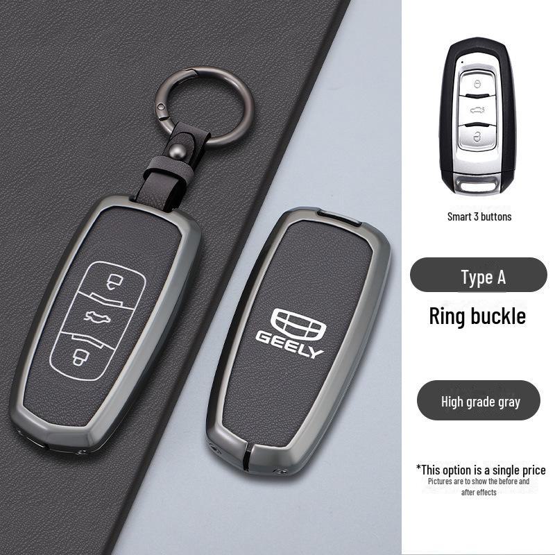 Custom Metal Key Cover for Geely Boyue, Emgrand Binyue, Vision X6, Borui X3 - Personalized Car Accessory