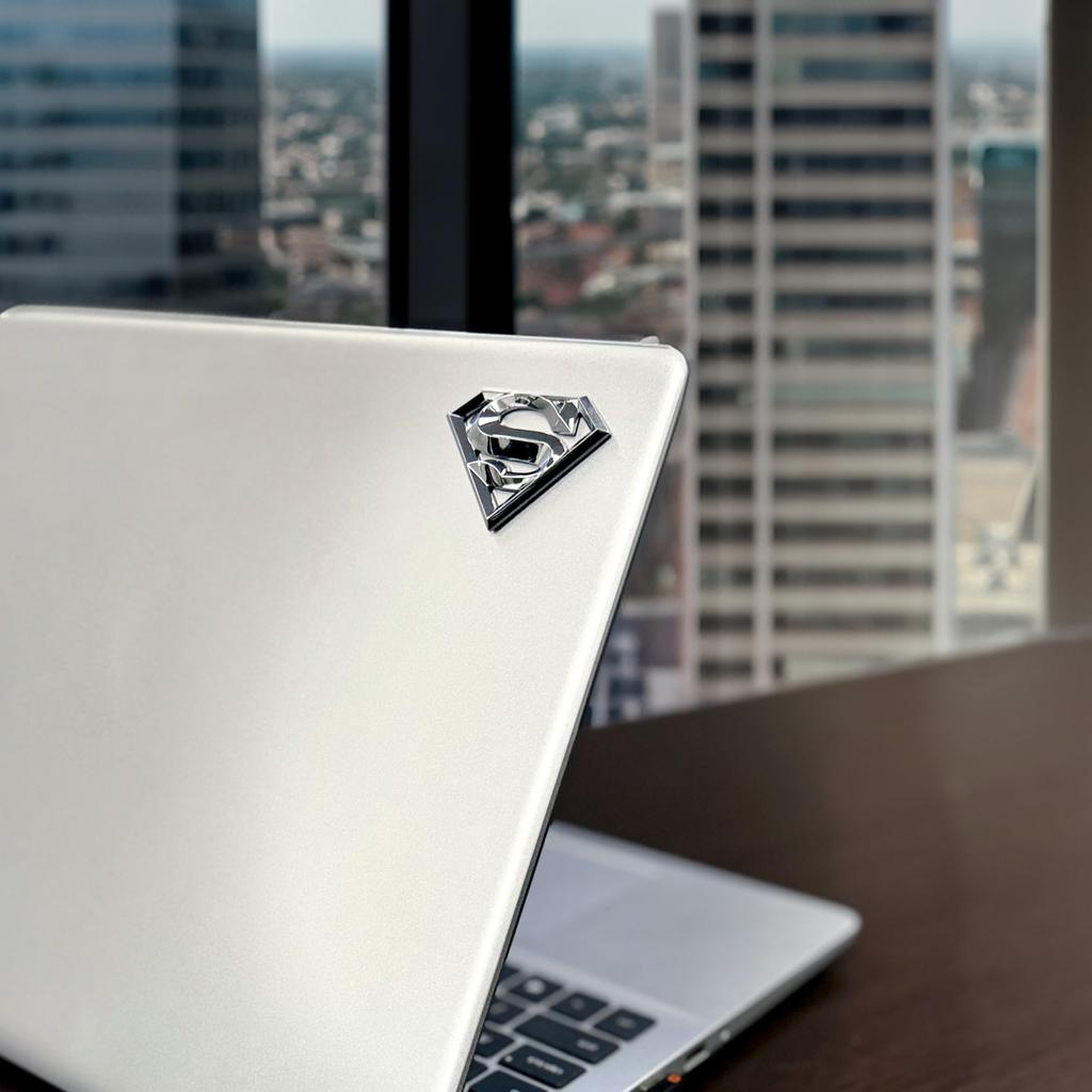 Elektroplate Officially Licensed Mini DC Comics Superman OEM Chrome Emblem for and Universal X Weather Resistant Pack of 2 Motorcycles, Watercraft,