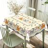 Cartoon Cat Design Rectangle Waterproof Tablecloth for Table Decor Reusable Kitchen Dining Tablecloth Wedding Party Decorations