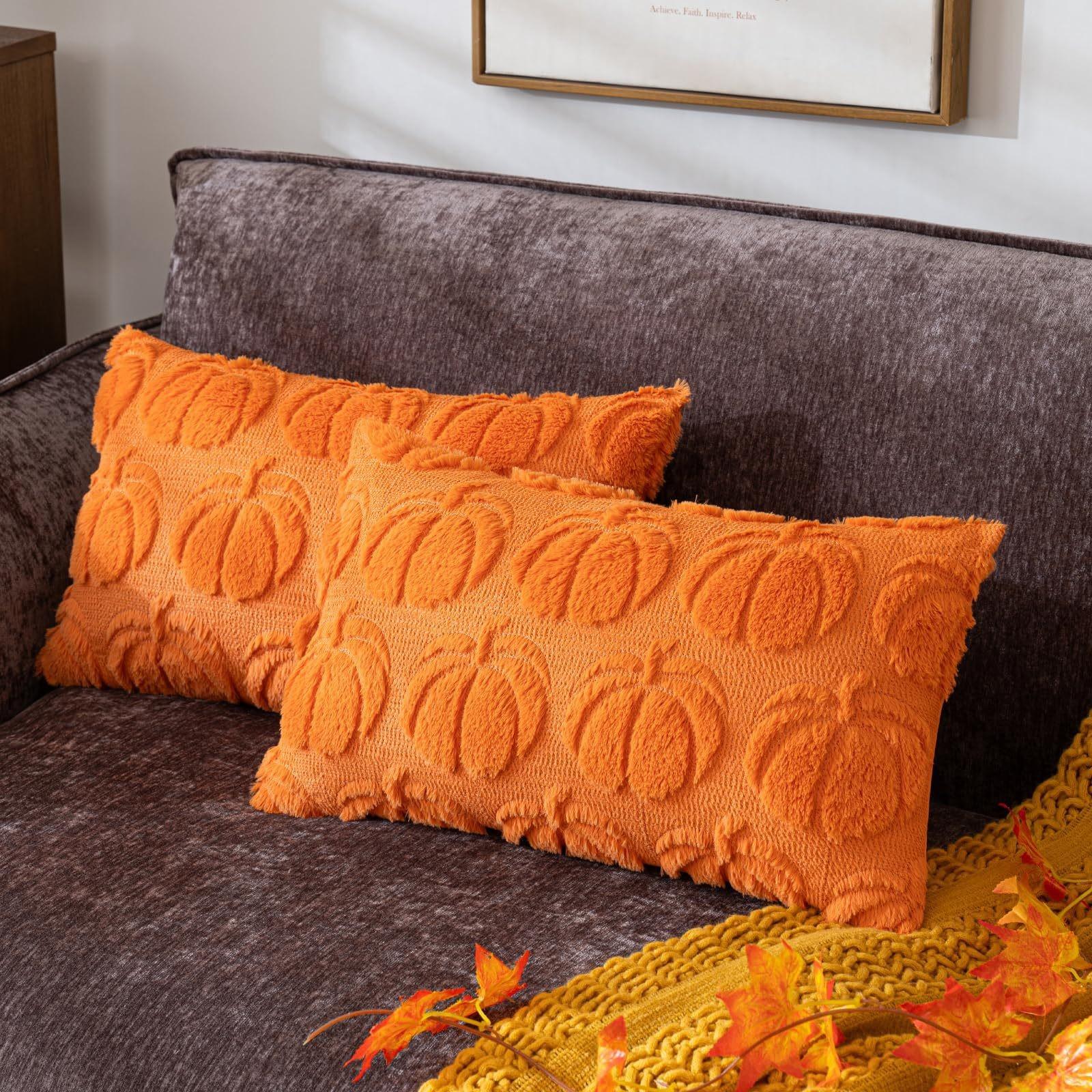 

Наволочка на Хеллоуїн Плюшева подушка Весела святкова прикраса Вітальня Чохол для дивана One Size шафрановий