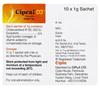 Cipla Cipcal D3 Vitamin D3 Granules For Bone And Joint Health | 60000 IU | 10 Sachets Of 1g Each | Supports Calcium Absorption & Strength