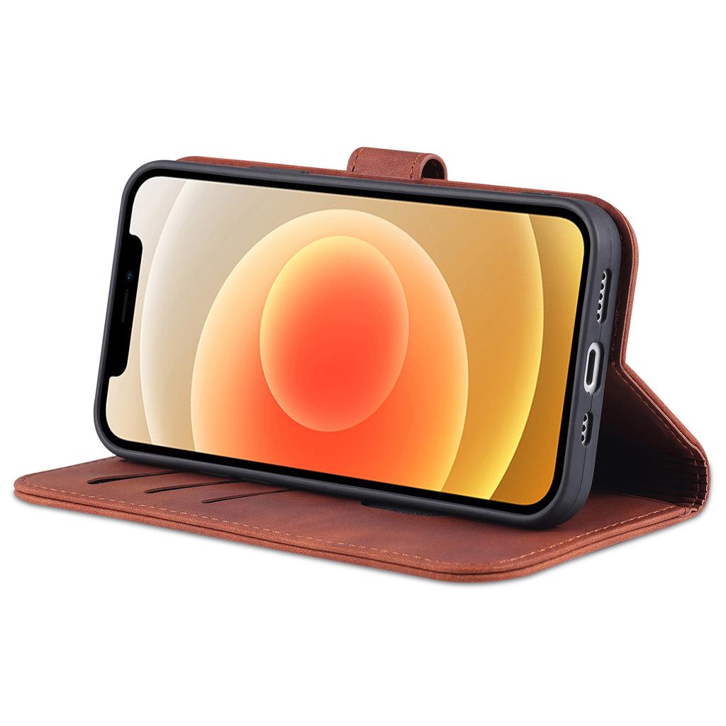 AZNS Für iPhone 15 Kratzfeste Handyhülle Ständer Brieftasche PU-Leder Staubdichte Handyhülle