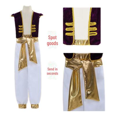Costume da Principe Aladdin per Halloween, Lampada Magica, Cosplay per Bambini