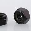 Black Self-Locking Zinc Nylon Nut - Anti-Slip M2 To M10 Sizes