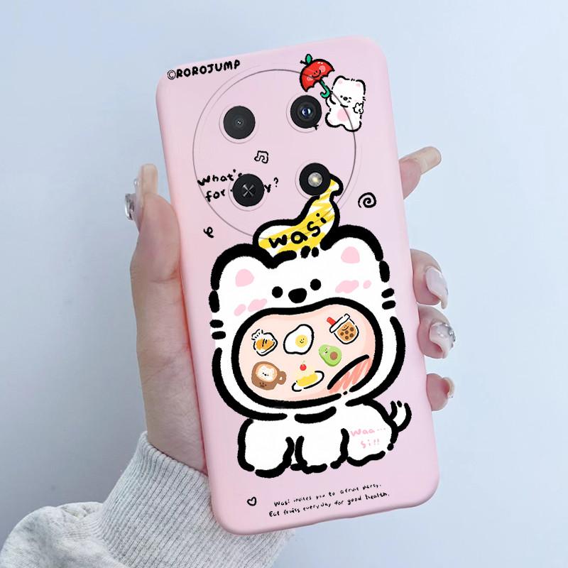 For Huawei Nova 12i Case Flower Girl Design Soft Silicone Phone Case for Huawei Nova12i 12 i 4G CTR-L81 L91 Nova 13i Cover Capa