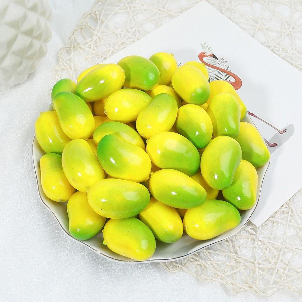 Room Decoration Simulation Fruits Vegetables Mini Fake Apples Lemons Gift Food Model