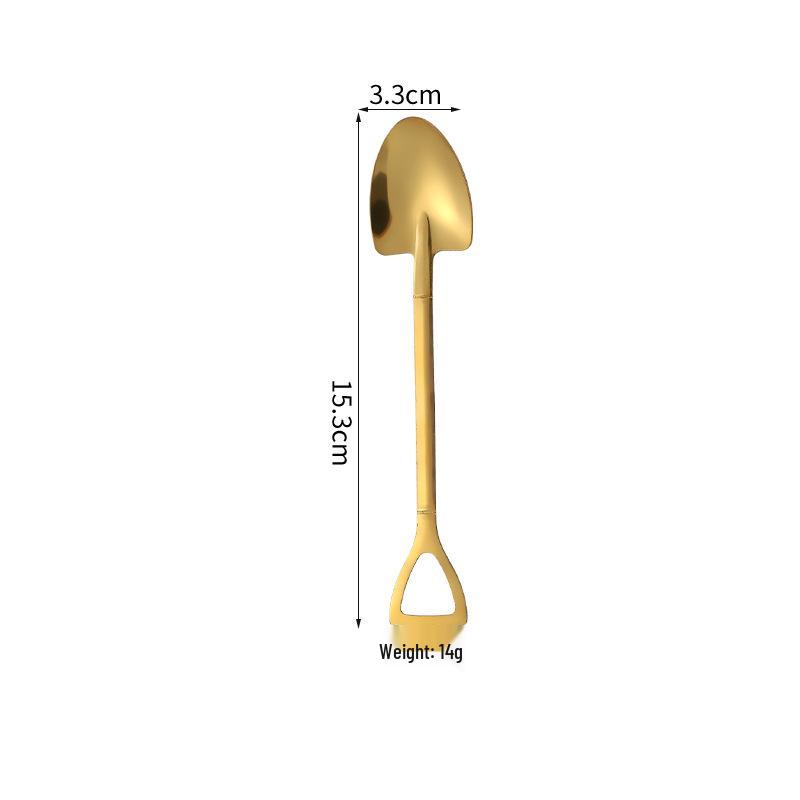 304 Stainless Steel Watermelon and Ice Cream Spoon - Creative Shovel Design, High-Value Gift Cake Spatula