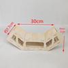 Natural Wooden Hideaway House for Hamsters: Underground Cave Style, Perfect for Golden and Dwarf Breeds.