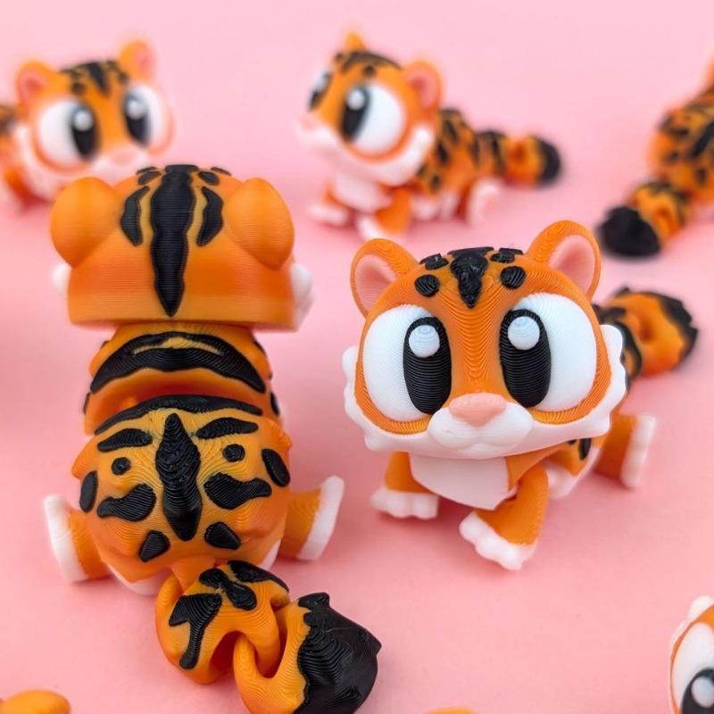 1PC 3D Printing Cute Big-eyed Frog Full Body Joints Movable Simulation Pet Model Toy