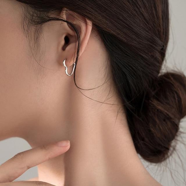 Silver Color Earrings For Women /Men Small Hoop Earrings Hollow Statement Circle Earring Brincos Fashion Jewelry Girl