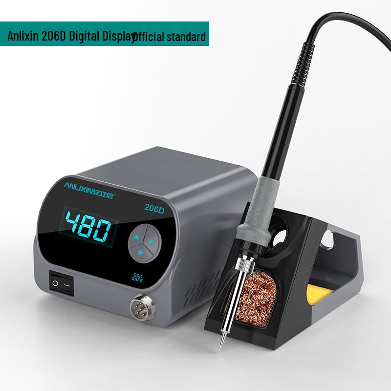 Anlixin 206D Adjustable Digital 80W Soldering Station - High Power Internal Heating Soldering Iron Tool