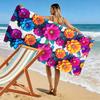 Colorful Floral Pattern Design Beach Towel Quick-drying for Travel Outdoor Sports Jogging Beach and Swimming