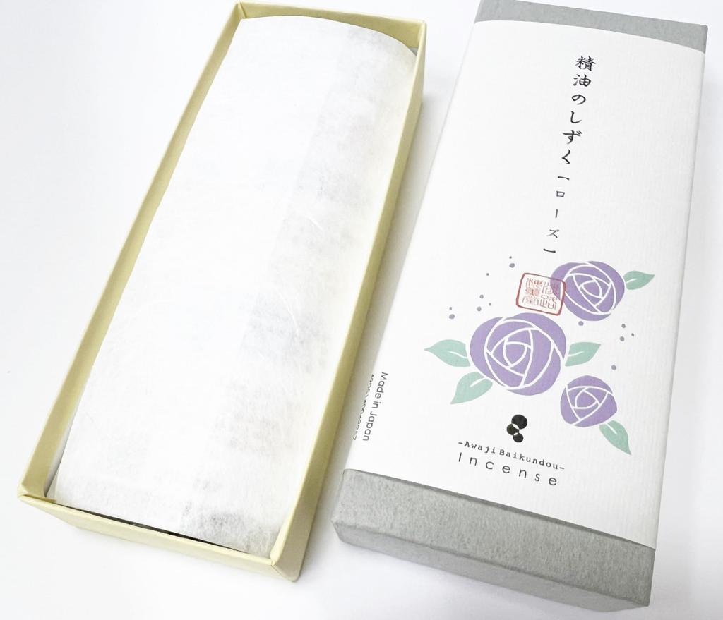 Awaji Umekundo Incense Aromatherapy Home Essential Oil Rose Natural Awaji Island Damask Rose Made In Amazon Sticks, Fragrance, Drops, (30g),