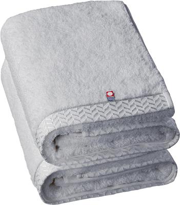 Toalha de banho Imabari Toalha de banho Imabari Algodão Conjunto de 2 Ultra Grosso Premium Luxo Longo Pelo Fio Docemente Torcido Cinza Fofo Macio Secagem rápida Água instantânea