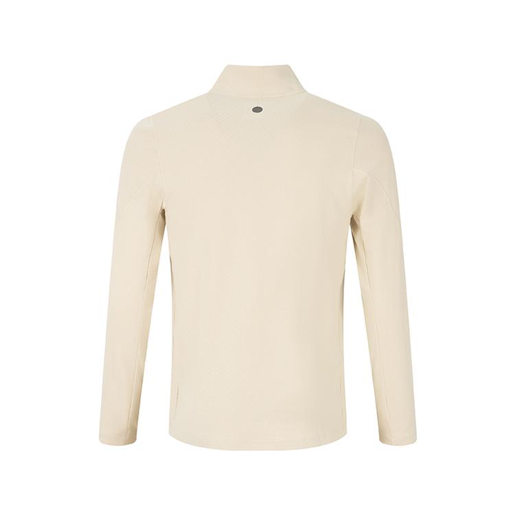 Asics Lycra Fleece Antibacterial Fashion Sports Warm Long Sleeve T-Shirt Men Tops 2011D623-020