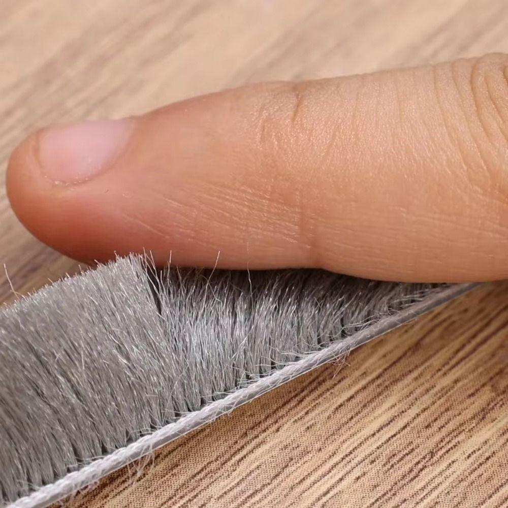 With Brush Door Bottom Seal Strip Soundproof Insect Proof  Seal Strips Door Gap Baffle  Household