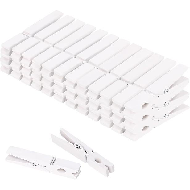 WAENLIR Colored Clothes p 12 Color 2.9inch 50PCS, Colorful ClothesP Wooden Clips for Photos Pictures Decorative Crafts, Decoration clothesp Clothing