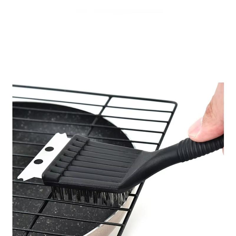 1/2/3 Stück Grillbürste Stahldrahtborsten BBQ Reinigungsbürsten 2-in-1 Antihaft Outdoor Zuhause BBQ Zubehör Werkzeuge