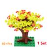 Bausteine Baum Blume Sets Stadt Pflanze Garten Bonsai Wald Natürliche Stadt Straßenansicht Park Dschungel MOC Modell Spielzeug Für Kinder