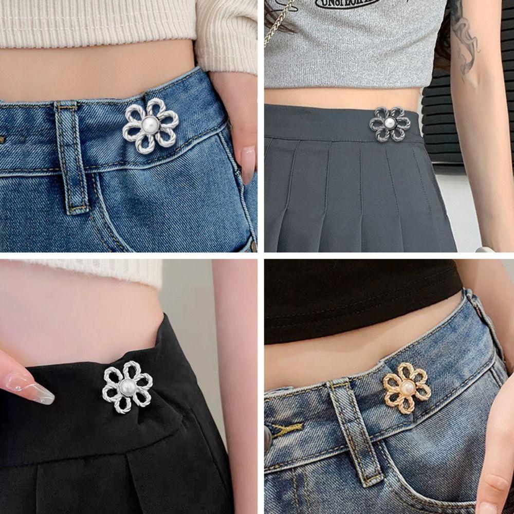 Reduce Waist Adjustable Buckle DIY Retractable Button New Pants Pin Pants