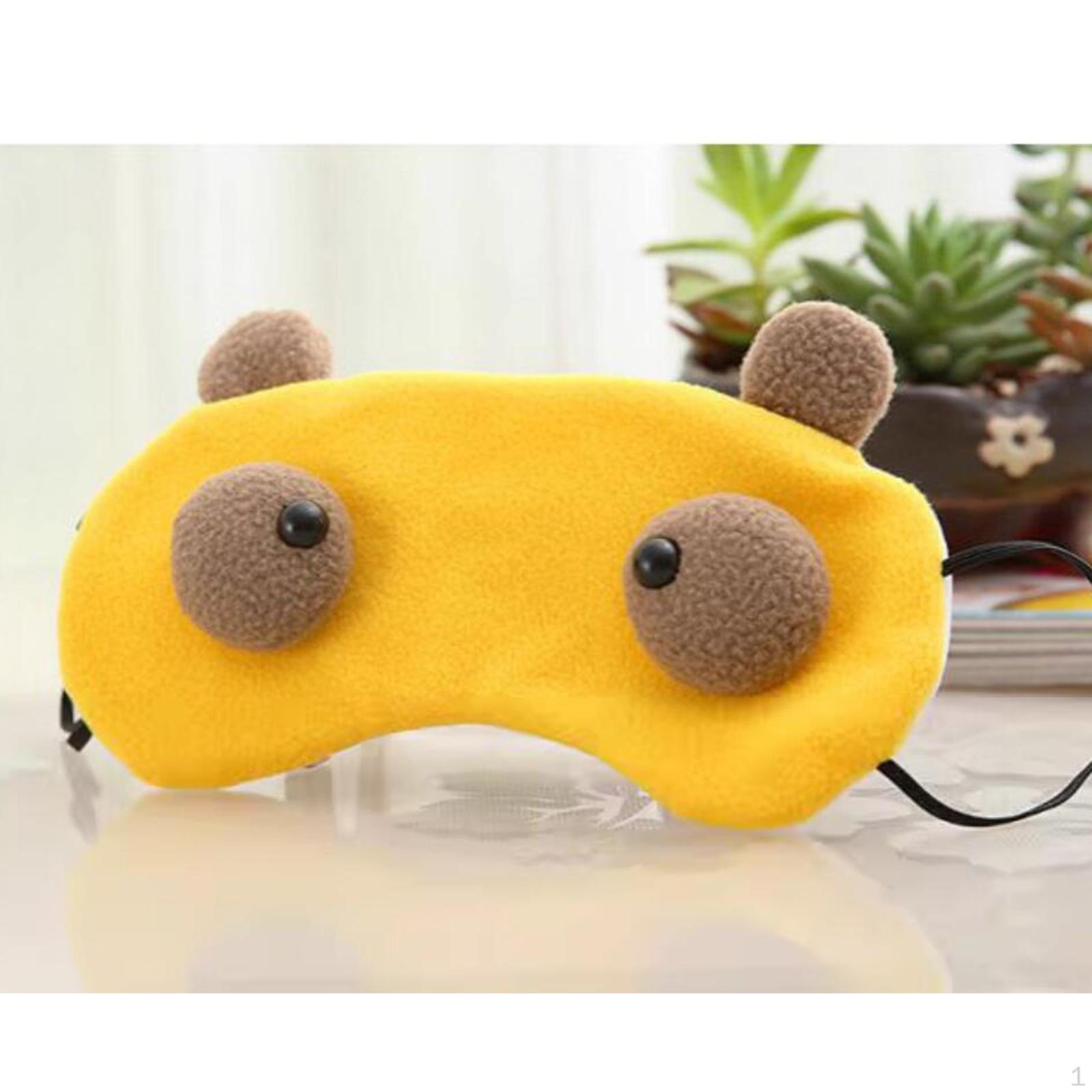 

Забавная маска для сна для женщин, мужчин, девочек, мальчиков, для медитации, для дневного сна жёлтый