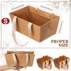 4Pcs Paper Basket For Gifts Empty DIY Bulk Gift Basket Kit With Handles Kraft Cardboard Tray Organization Party Supplies