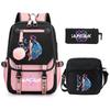 KPop Demon Hunters Korean version of student school bag children's backpack pencil bag set