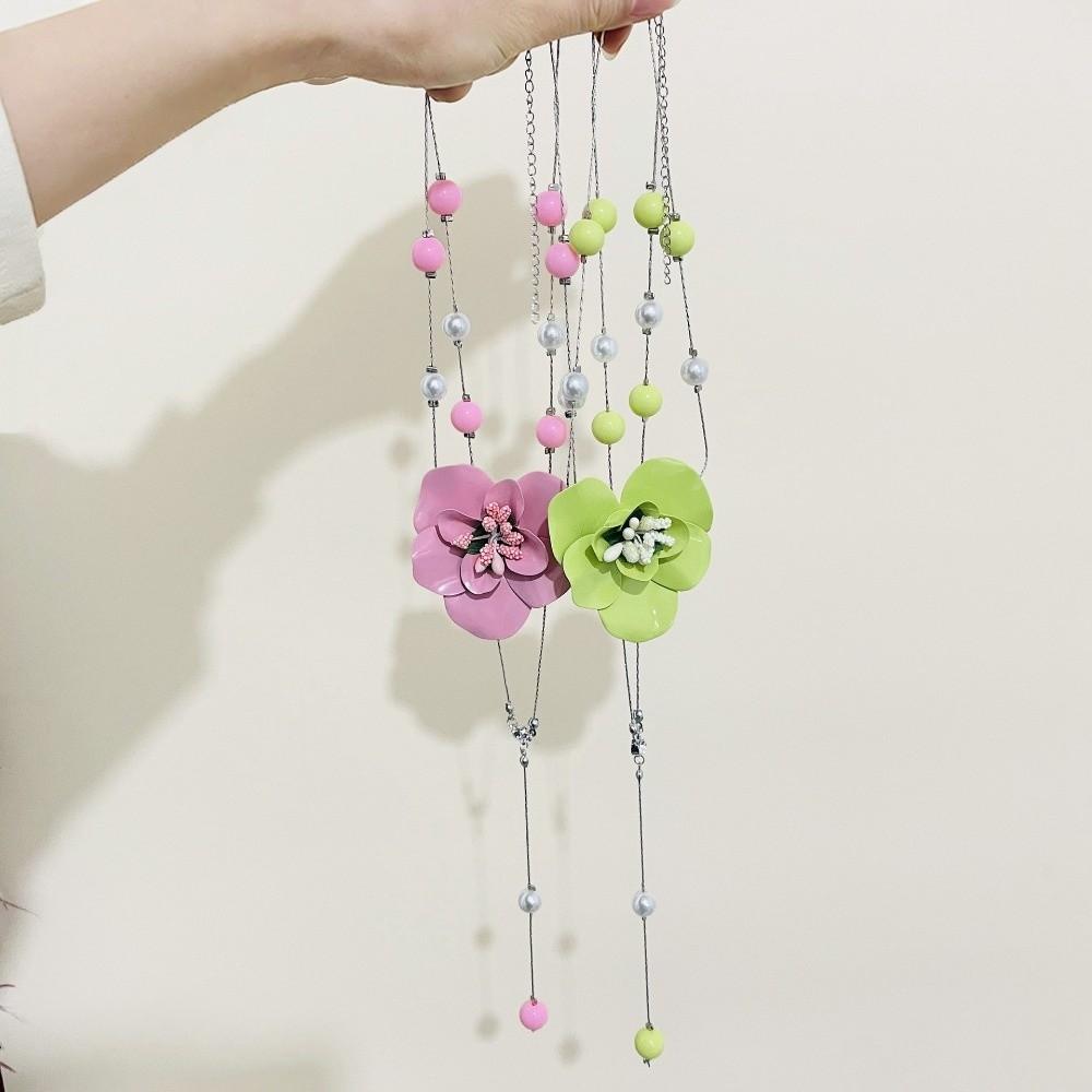 Hochwertige Schmetterlingsorchidee Schlüsselbein Kette Exquisiter Blume Hals Anhänger Meeresurlaub