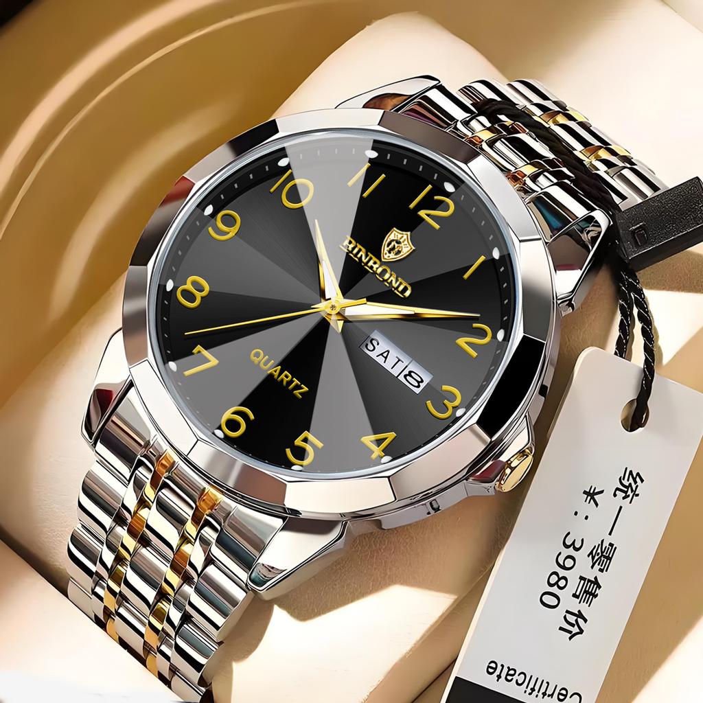 Men's Waterproof Luminous Running Alarm Clock Watch