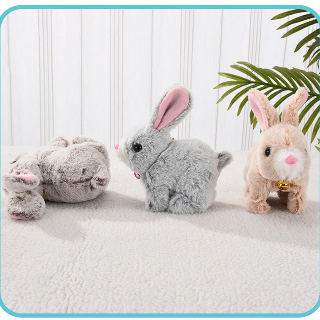 Electric Plush Rabbit Toy for Kids Simulation Singing Bunnies Toy Barking Rabbit Baby Crawing Learning Toy Toddler Gift