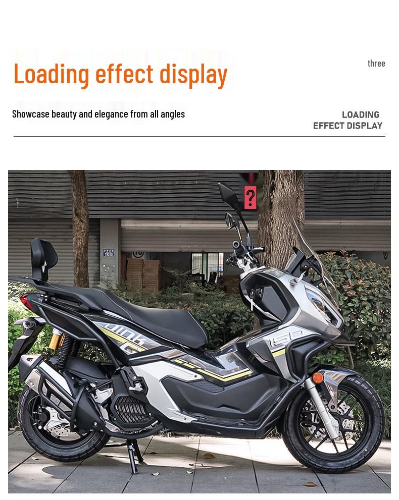 Kymco DINKG150 Anti-Fall Front/Rear Bumper, Exhaust Pipe Guard, Comfort Backrest Modified Accessories
