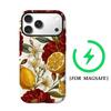 Crimson Peony & LemonFor Magnetic Phone Case for IPhone 17 16 15 14 13 Pro Max Plus Single Double-layer Tough Case