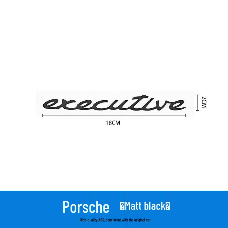 Porsche Boxster & Panamera Electric Executive Englisches Etikett