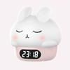 Kawaii Bunny Digital Alarm Clock Cartoon Rabbit USB Electronic Desk Clock Bedrooms Timer Bedside for Kids Small Room Decor