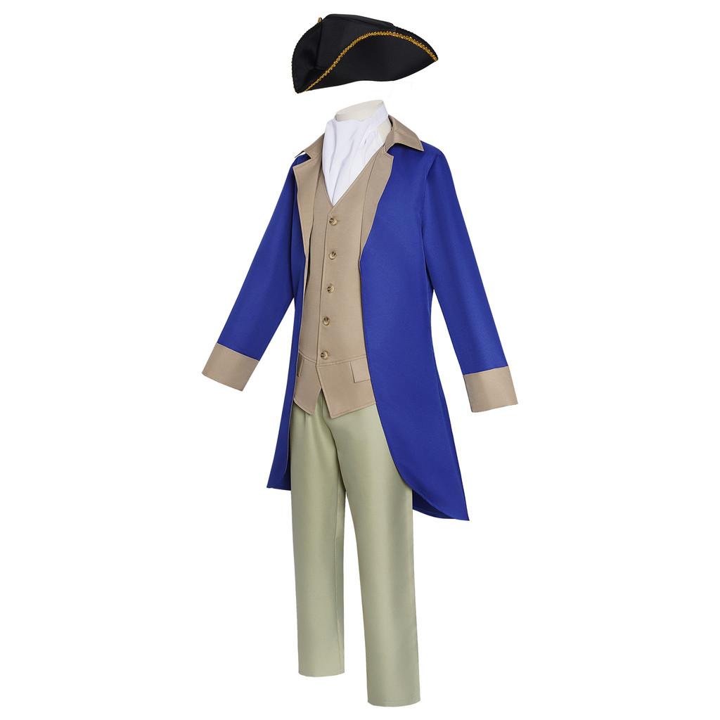 American Independence Day Cosplay Costume For Men With Polyester Fabric For Anime Stage Performances