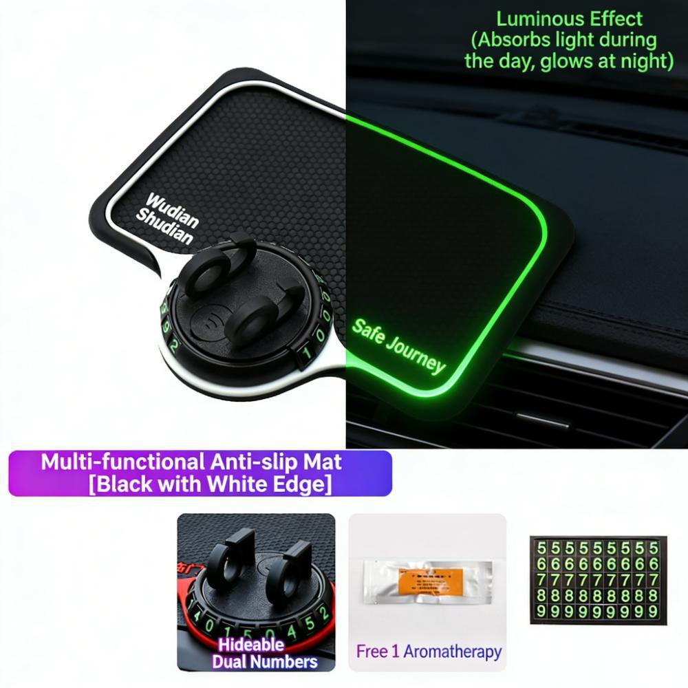 Multifunktionale Auto-Anti-Rutsch-Matte, Auto-Handy-Halterung, rutschfest, klebrig, Anti-Rutsch-Dash-Telefonhalterung, Silikon, Armaturenbrett, Auto-Pad-Matte