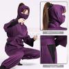 [HOLOUN] Ninja Rantaro Cosplay Ninja Academy 4th Year Student Purple White Green with Hood Anime Costume Christmas Event Halloween Cosplay Outfit M